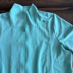 Mandala Equa-Tek Zip Up Jacket Women’s 2X Light Green Stretch